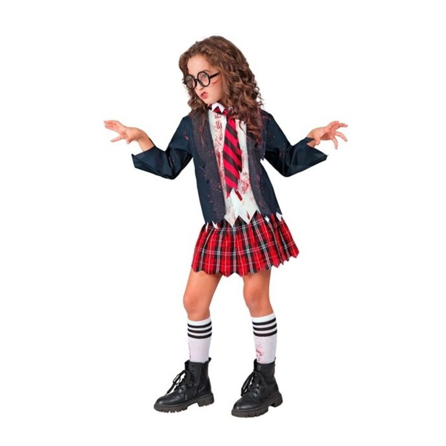 das-kost-mland-m-dchen-kost-m-zombie-schulm-dchen-5-tlg-gr-e-128 image 3