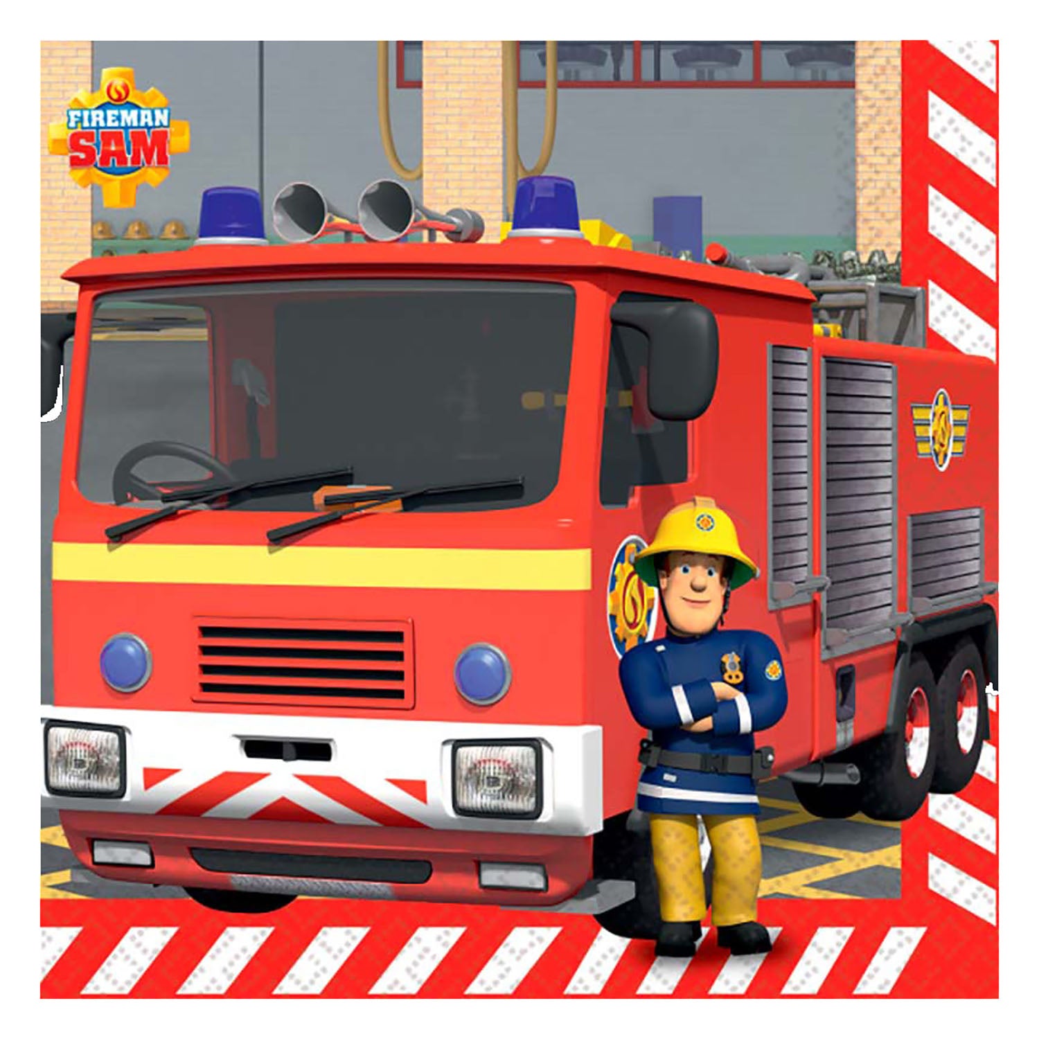 feuerwehrmann-sam-servietten-33x33cm-16-st-ck-partytisch image 2