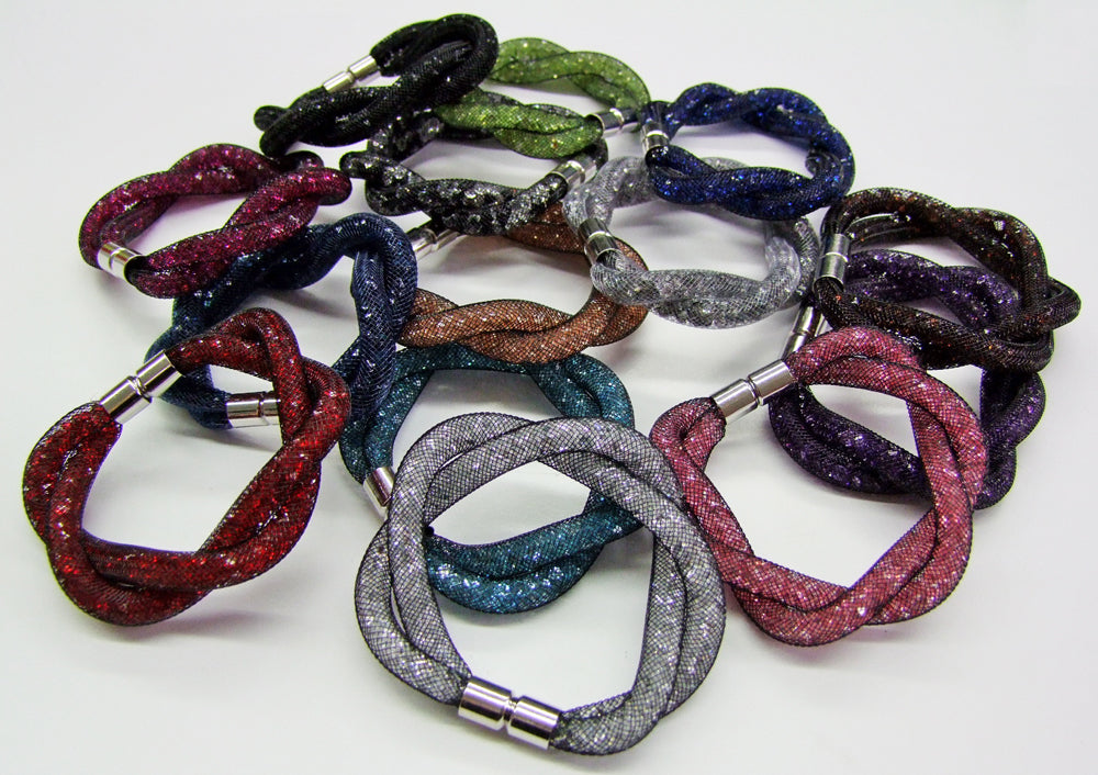das-kost-mland-accessoires-stardust-armband-zweireihig-blau-magnet image 2