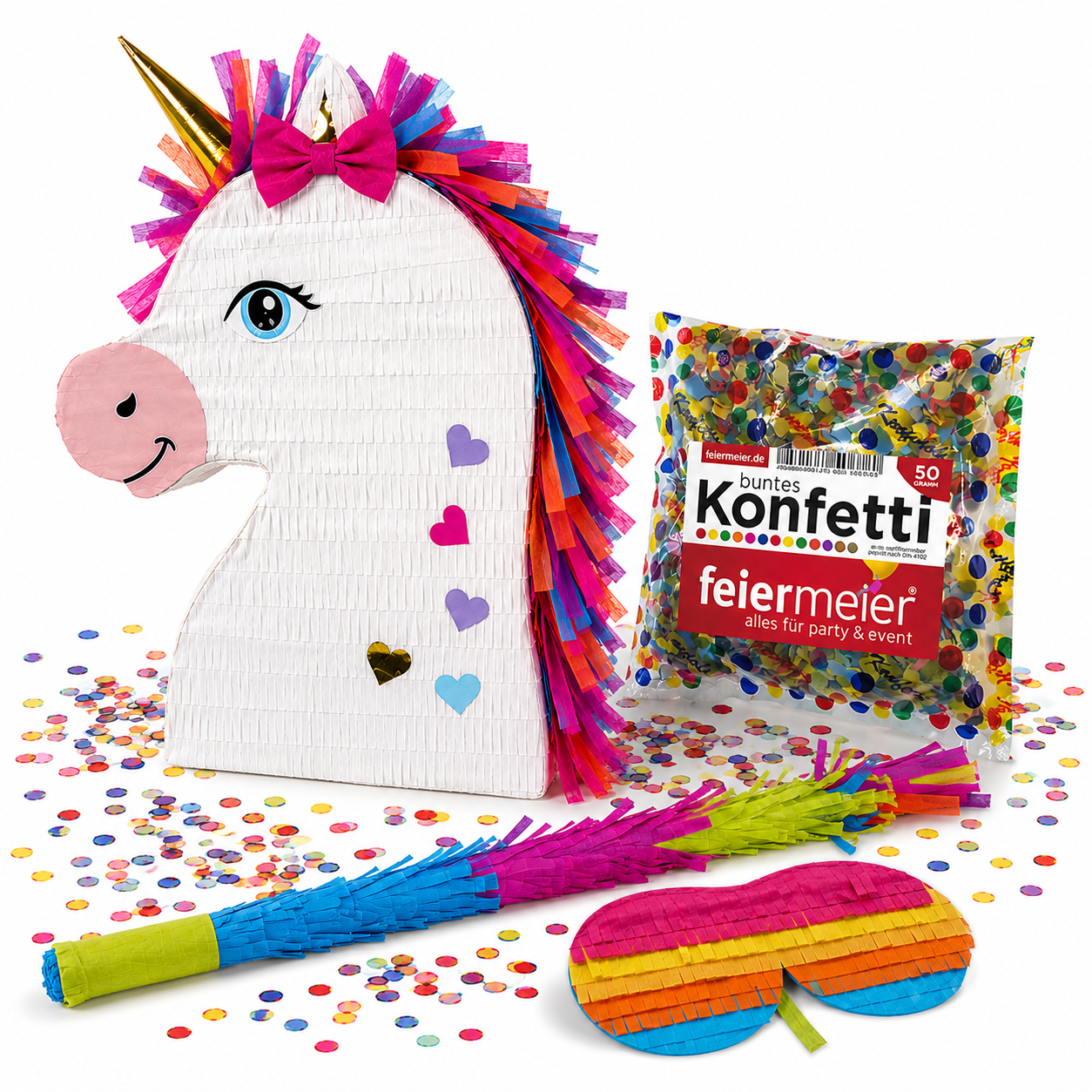das-kost-mland-pinata-set-4-tlg-mit-stock-und-maske image 3