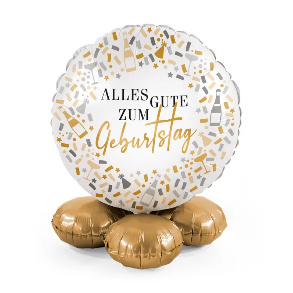 das-kost-mland-dekorationen-folienballon-bouquet-hello-happy-birthday image 1