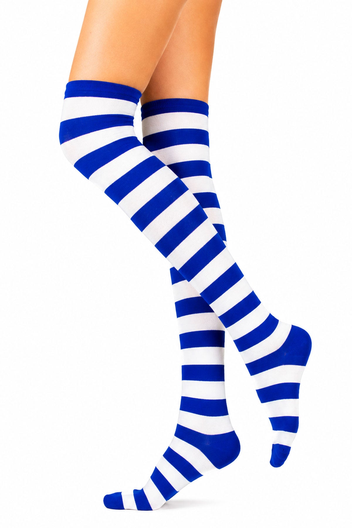 das-kost-mland-ringelstr-mpfe-overknees-blau-wei-gestreift image 2