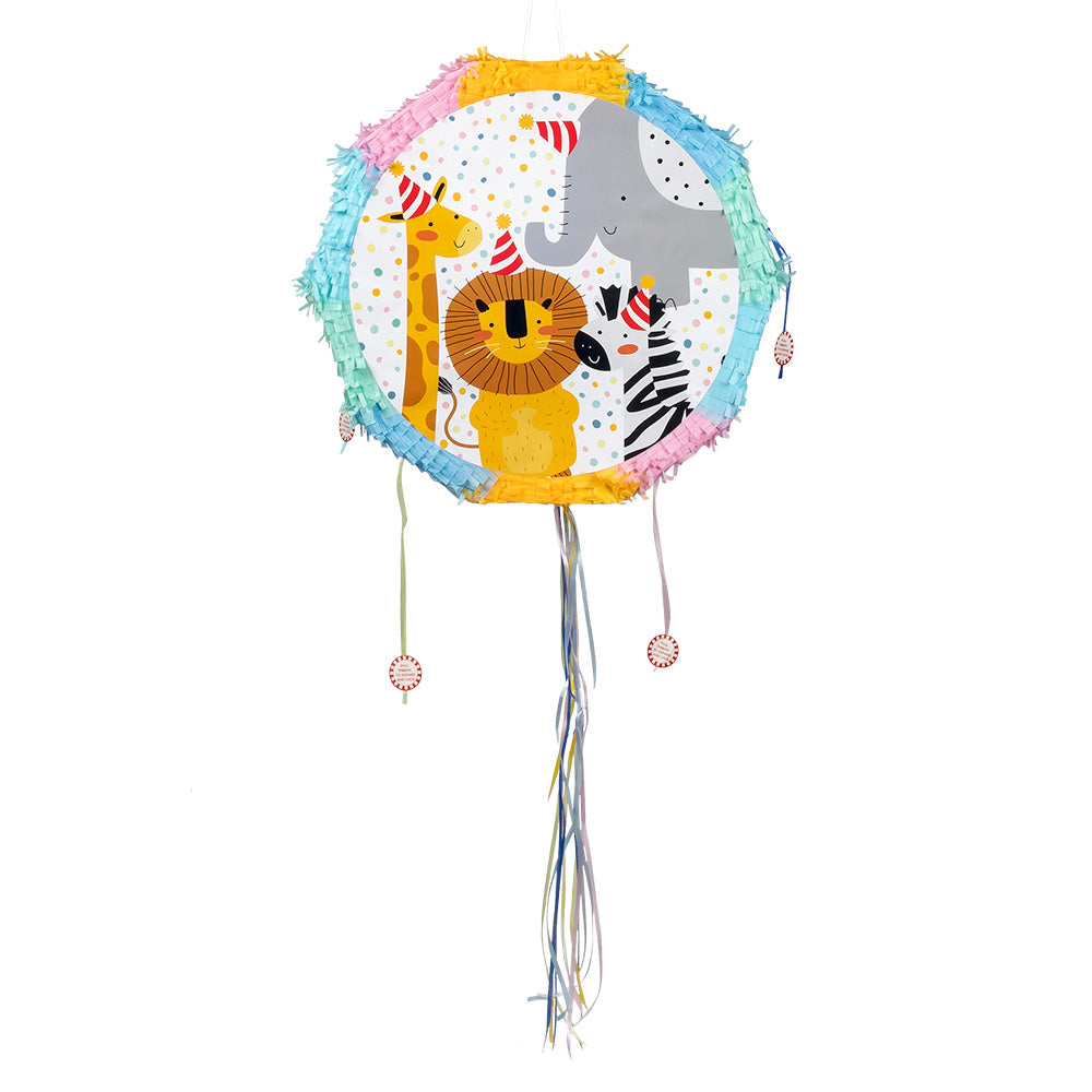 das-kost-mland-zieh-pinata-safari-44-cm-mehrfarbig image 1