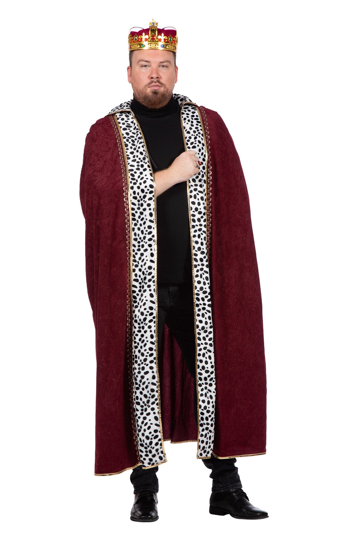 das-kost-mland-herren-k-nigsumhang-xxl-60-62-rot-umhang-fellkragen image 4