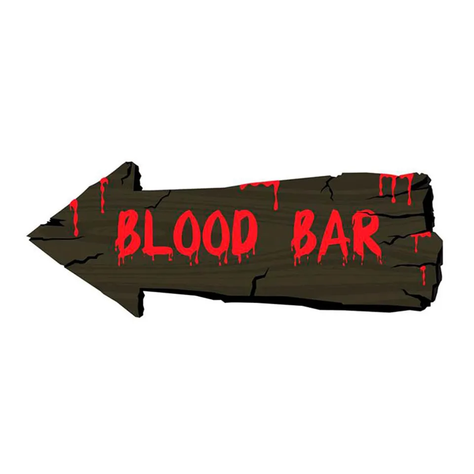 das-kost-mland-accessoires-blood-bar-schild-halloween-deko-50-cm image 1