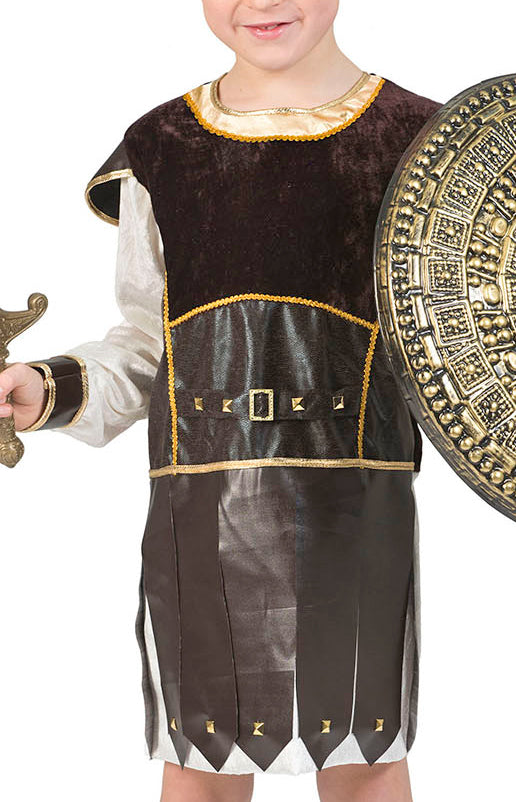 das-kost-mland-jungen-r-mer-gladiator-tunika-kost-m-braun-gold-140 image 4
