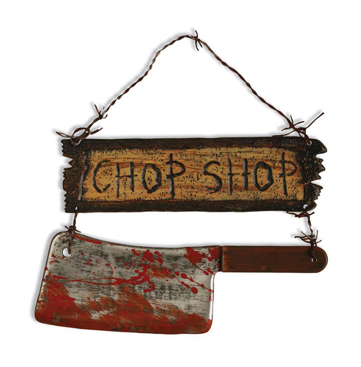 das-kost-mland-accessoires-halloween-schild-chop-shop-25cm image 1