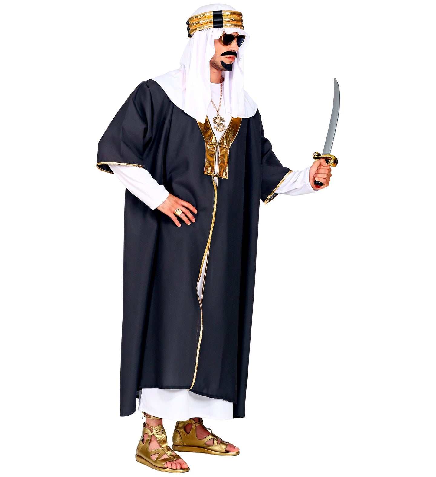 das-kost-mland-herren-w-stenprinz-sultan-kost-m-schwarz-gold image 3