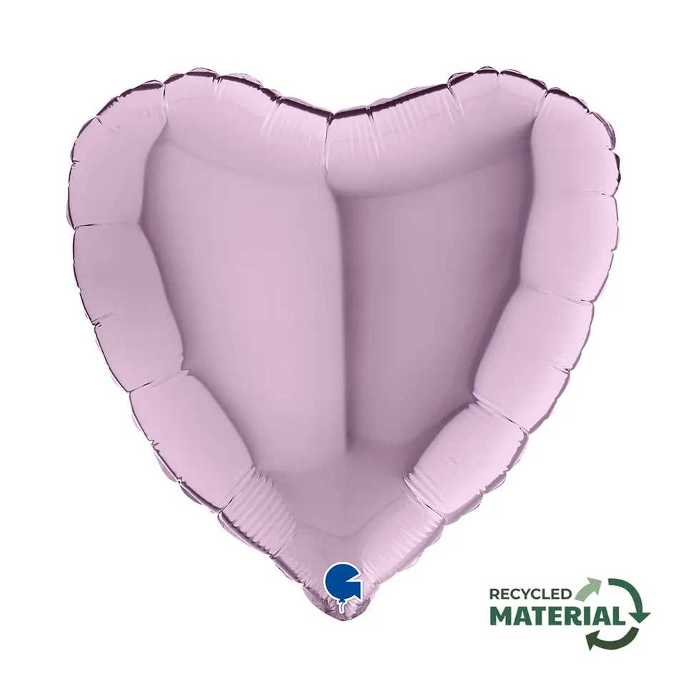 das-kost-mland-deko-herz-folienballon-46cm-lavendel-uni-helium image 1