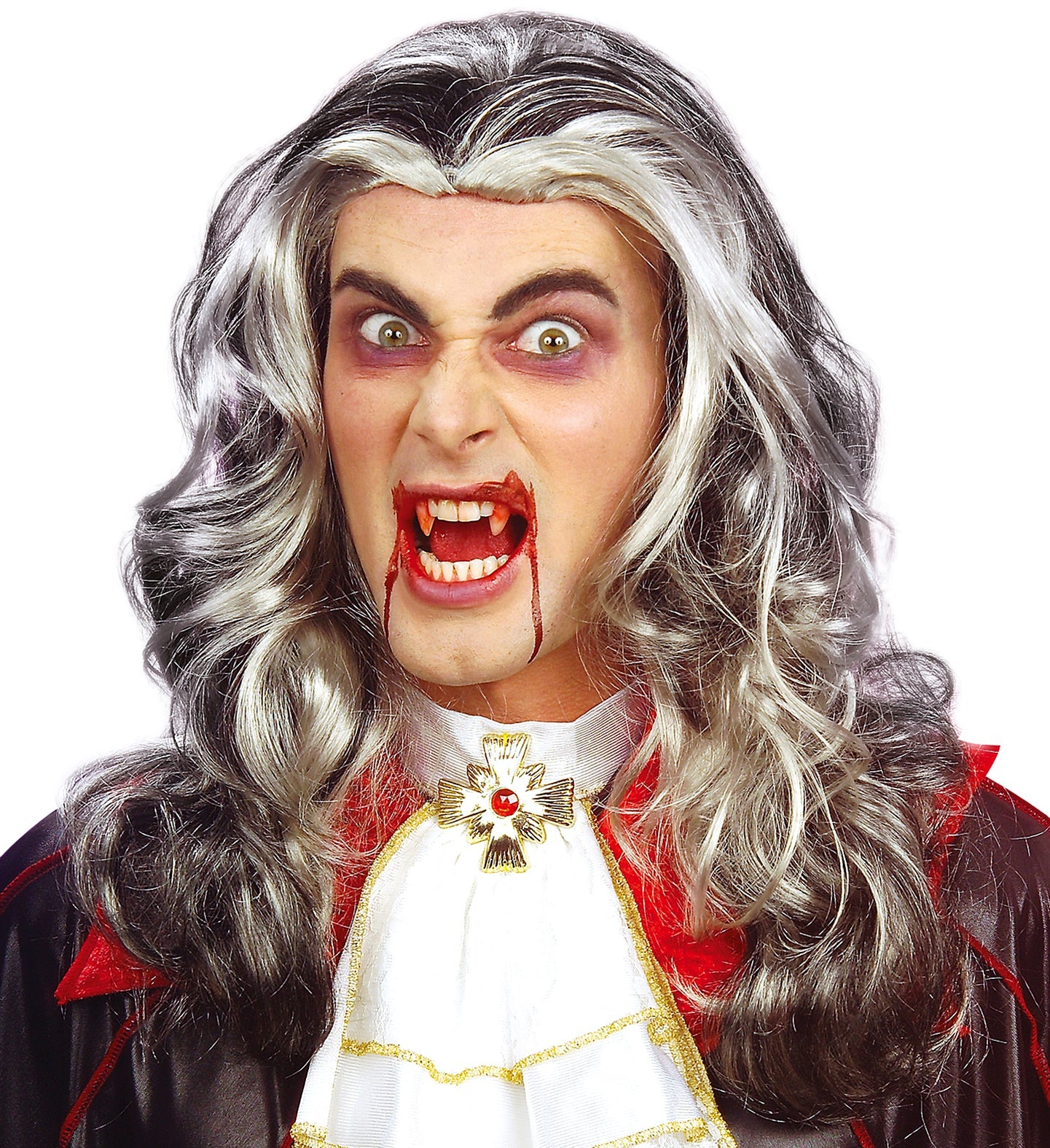 das-kost-mland-langhaar-per-cke-vampir-grau-kunsthaar-halloween image 1