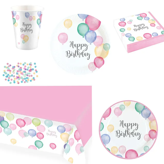 das-kost-mland-happy-birthday-pastel-servietten-33x33cm image 1