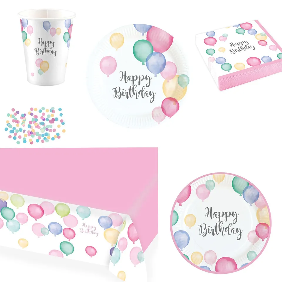 das-kost-mland-happy-birthday-pastel-servietten-33x33cm image 1