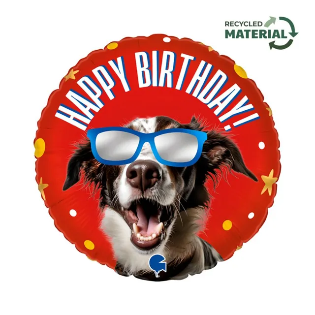 das-kost-mland-dekorationen-folienballon-happy-birthday-hund-46cm image 1