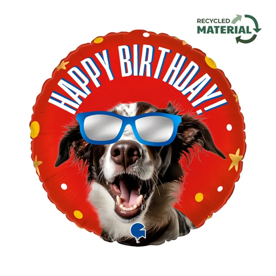 das-kost-mland-dekorationen-folienballon-happy-birthday-hund-46cm image 1