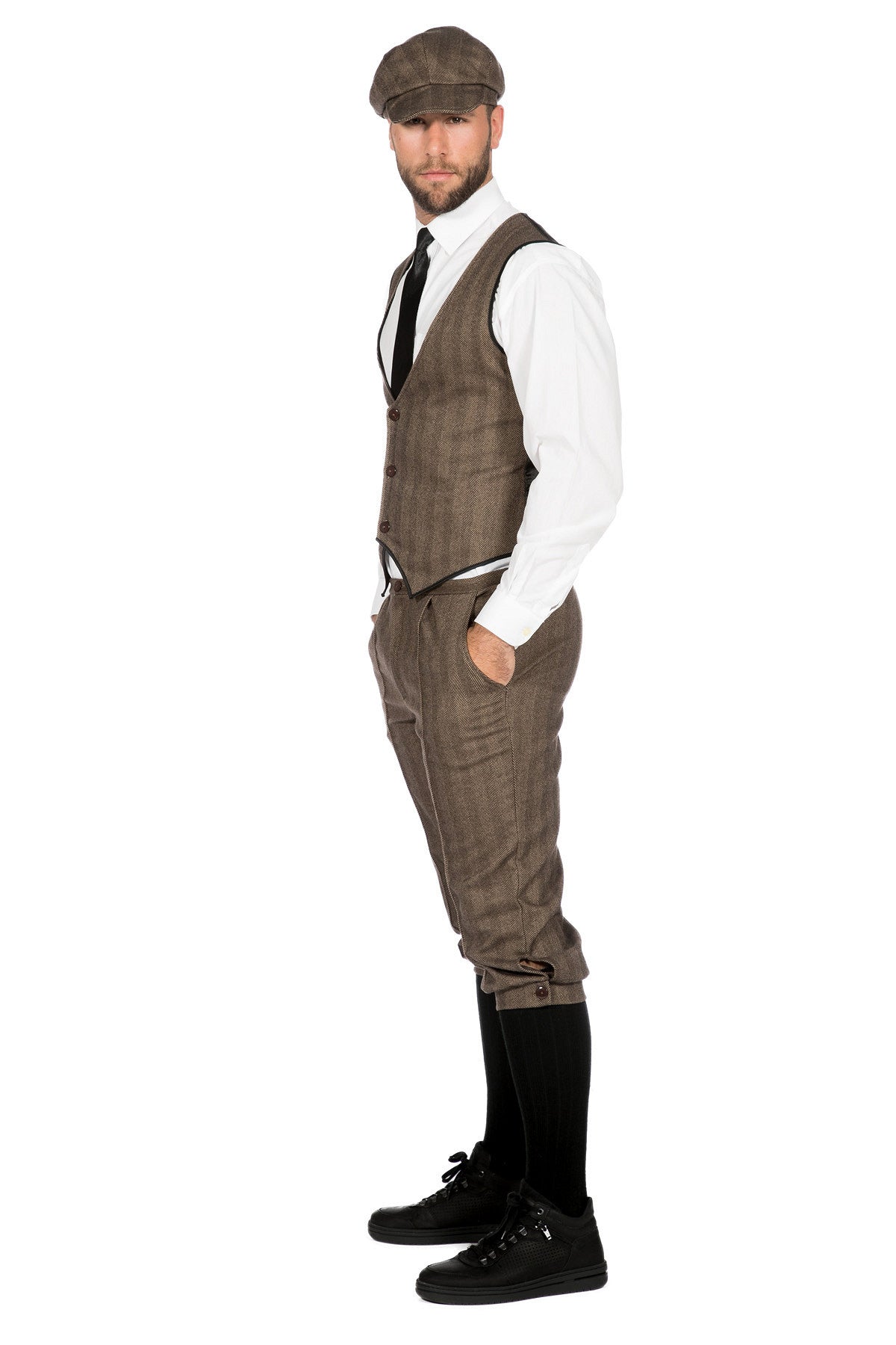 das-kost-mland-john-20er-jahre-kost-m-herren-braun-3-tlg image 2