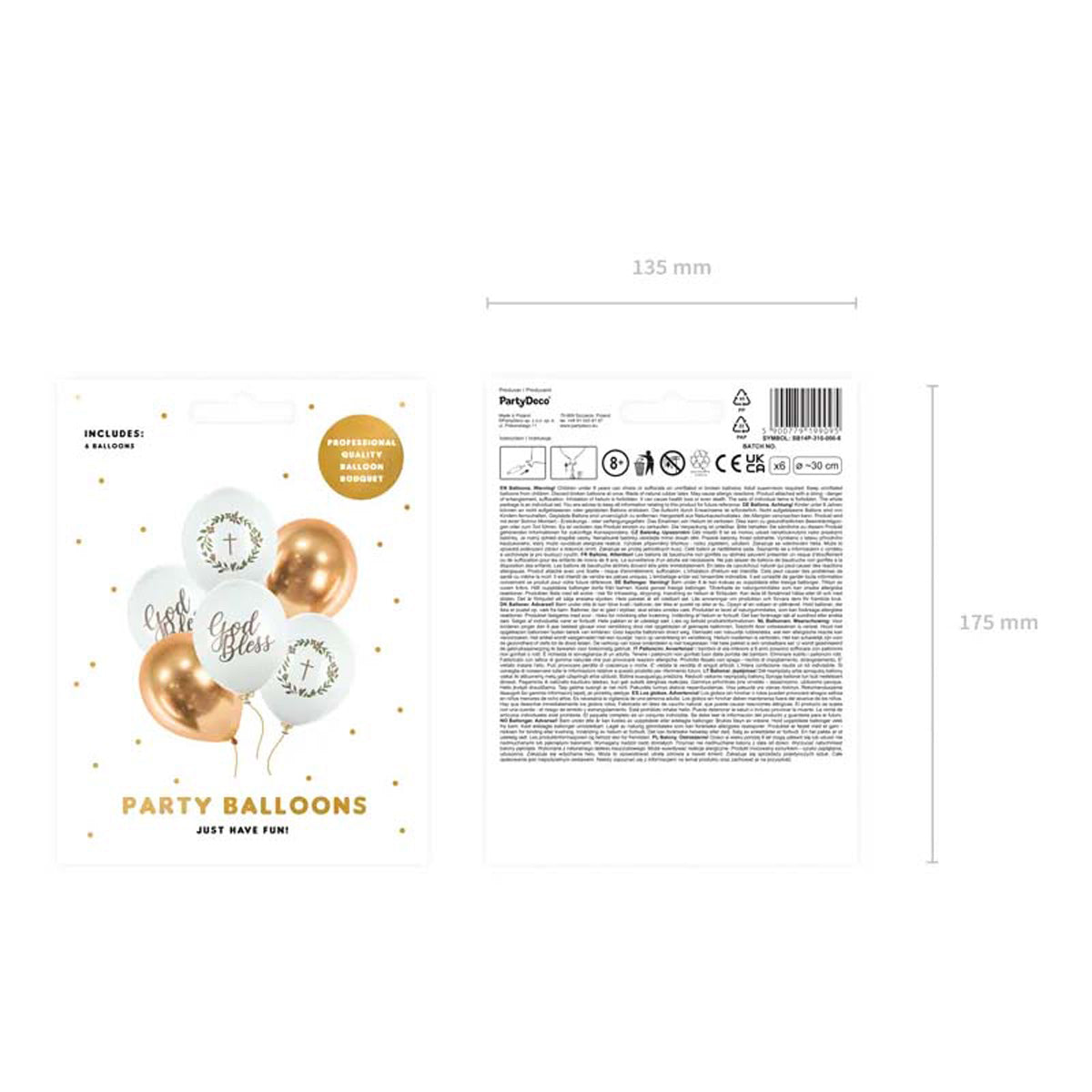 taufe-luftballon-god-bless-mix-30cm-6-st-ck-wei-gold image 3