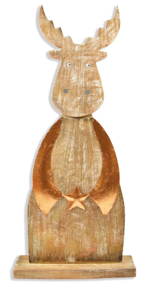 das-kost-mland-elch-dekofigur-63x27cm-natur-kupfer-stern image 1