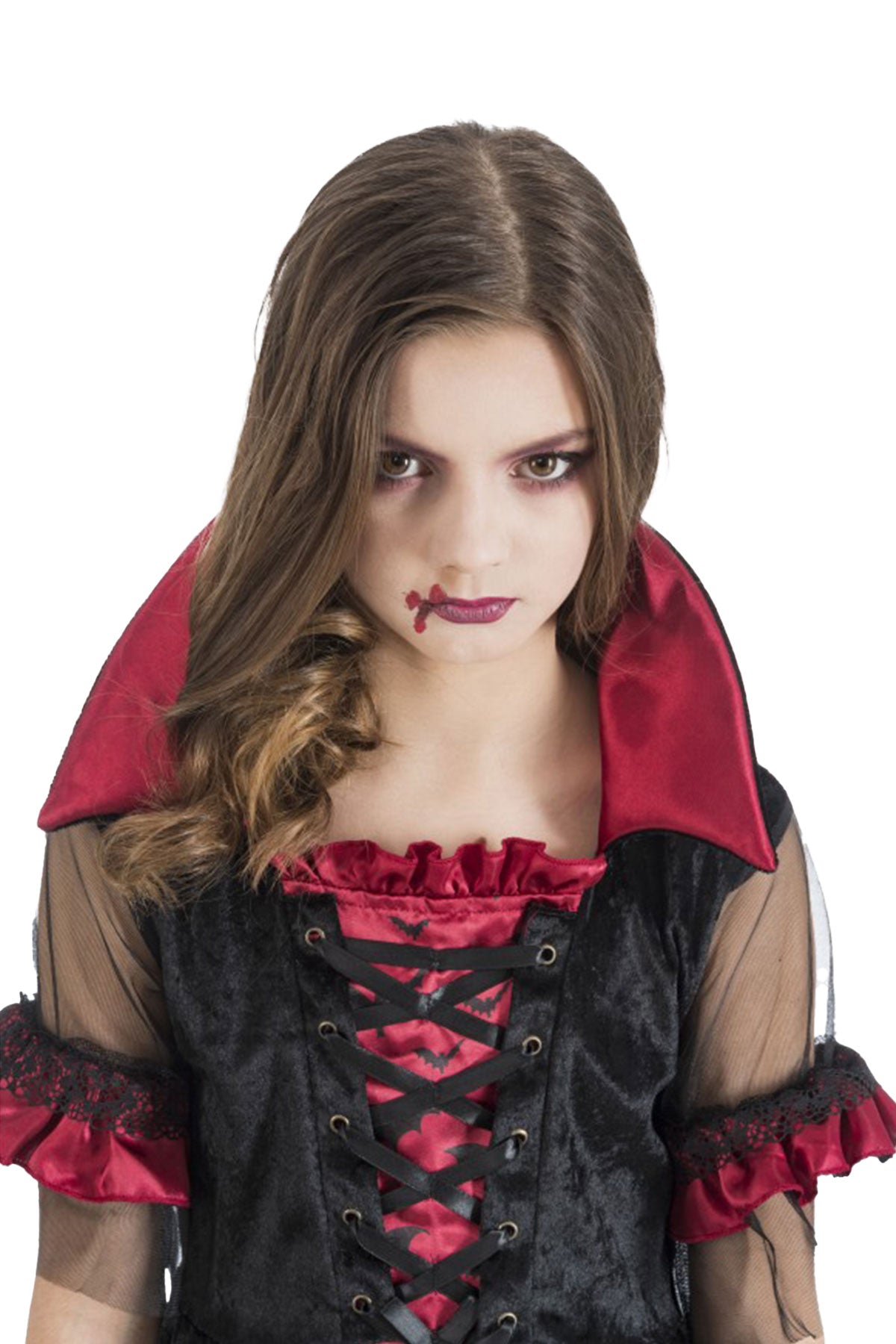 das-kost-mland-tessa-vampir-kost-m-m-dchen-kleid-schwarz-rot image 3