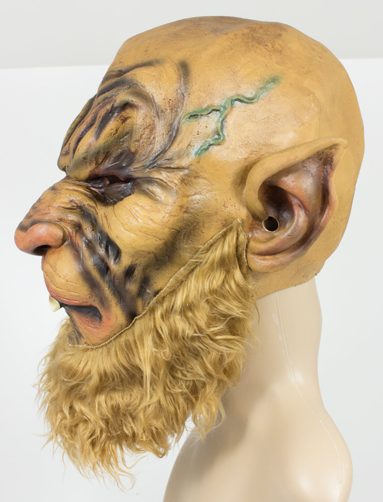 das-kost-mland-accessoires-werwolf-maske-braun-latex-mit-z-hnen image 3