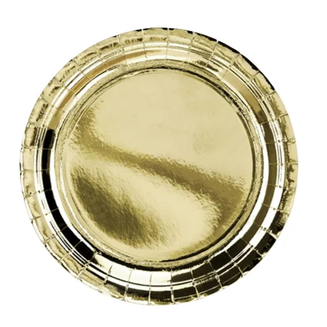das-kost-mland-dekorationen-pappteller-23-cm-gold-6-st-ck image 1