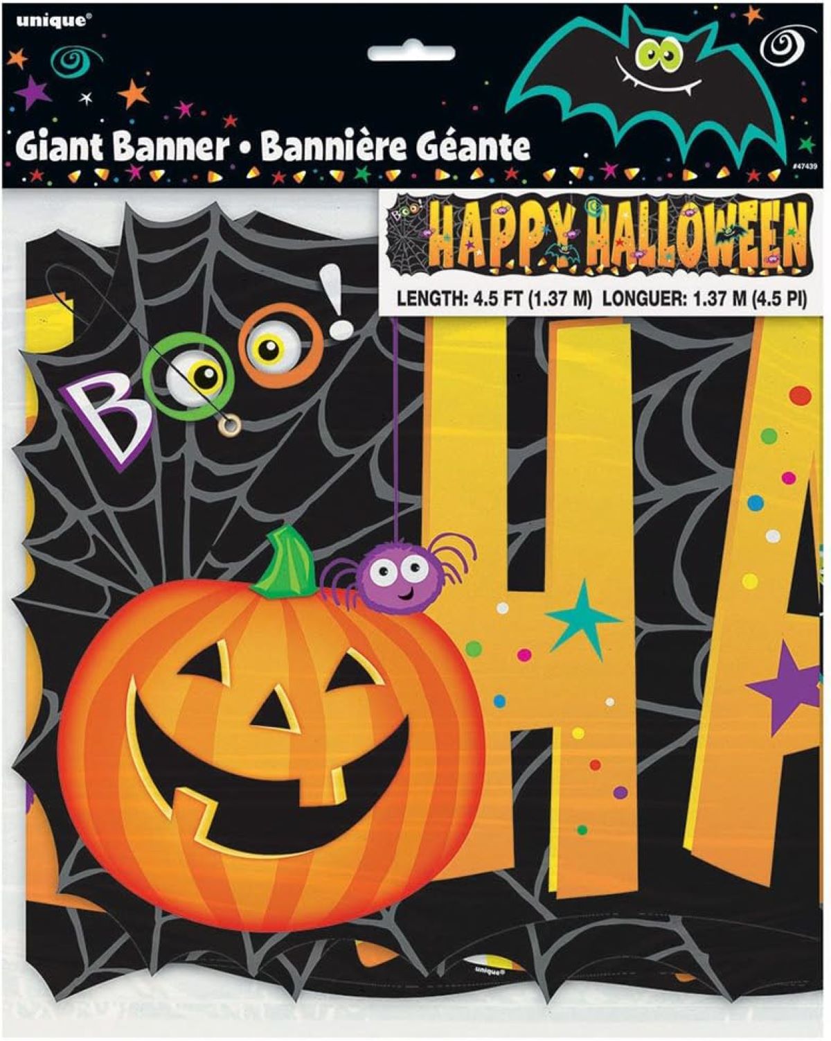 das-kost-mland-pumpkin-pals-buchstabengirlande-137cm-halloween image 2