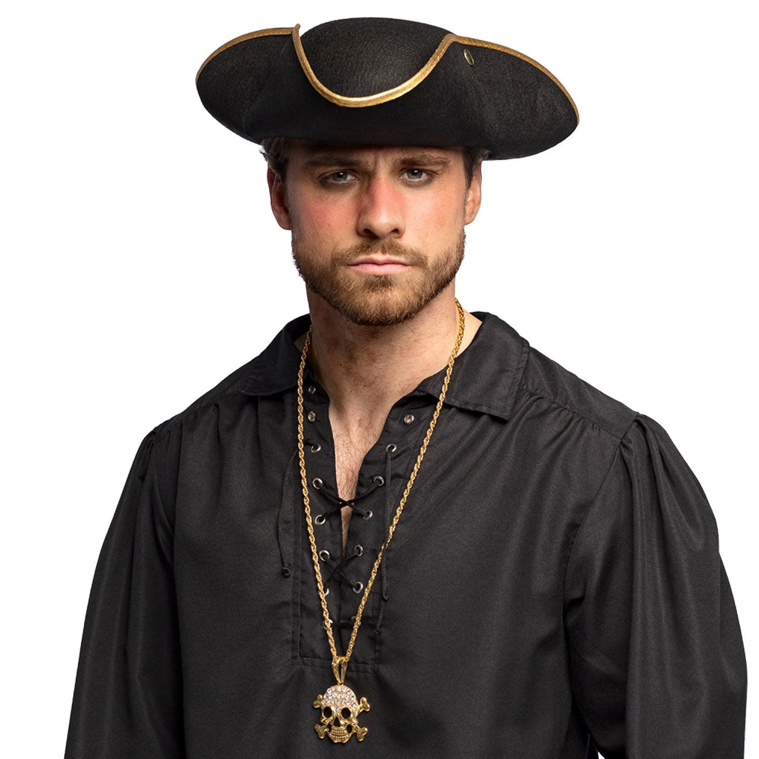 das-kost-mland-admiral-henry-piratenhut-herren-schwarz image 4