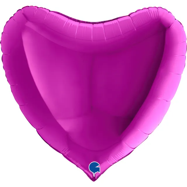das-kost-mland-dekorationen-folienballon-uni-herz-ballon-lila-91cm image 1