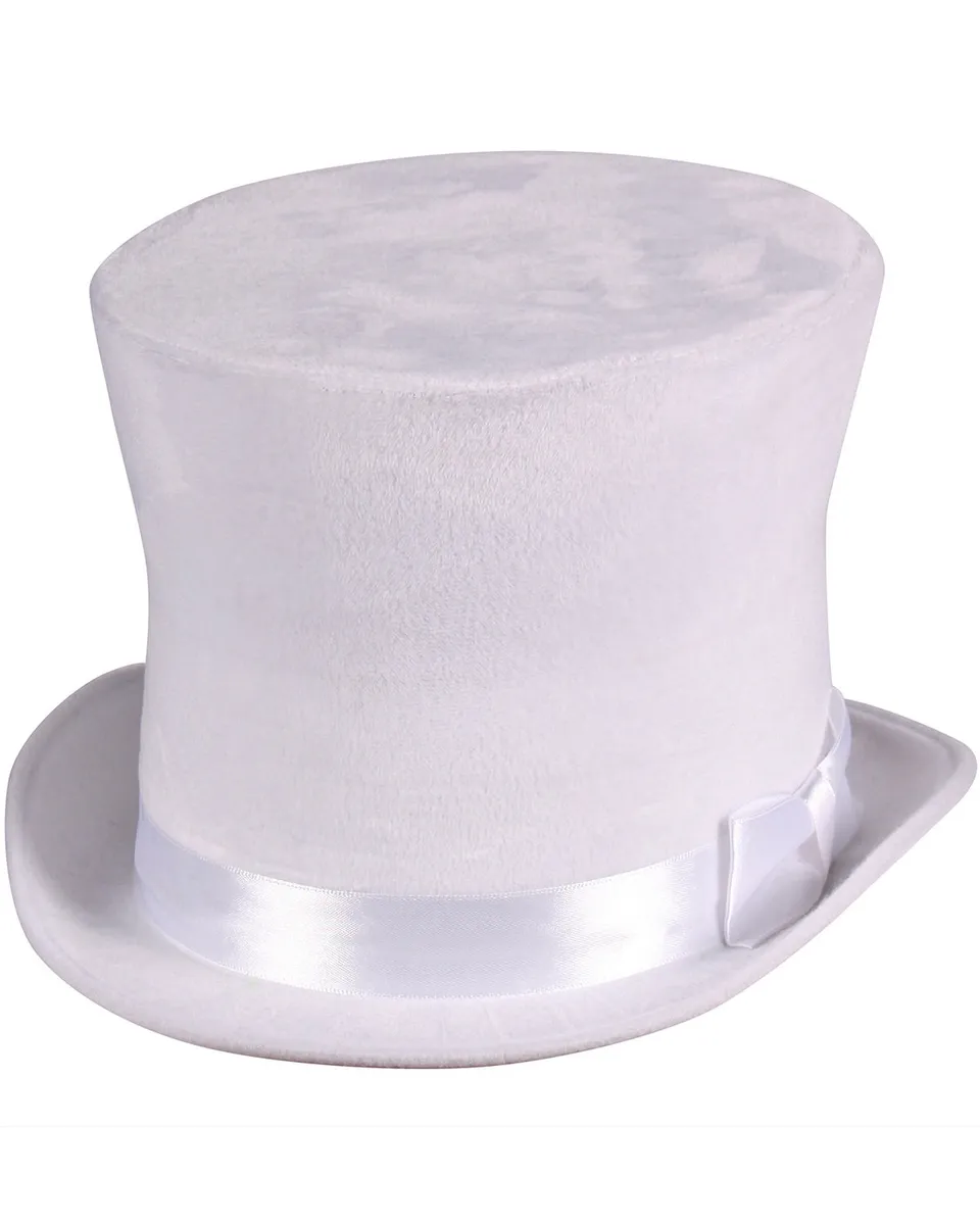 das-kost-mland-zylinder-flair-velour-wei-60-cm-satinband image 1