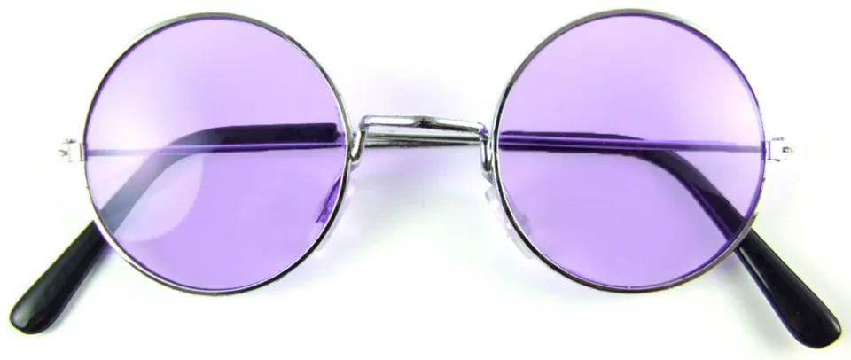 das-kost-mland-lennon-brille-nickelbrille-partybrille-lila image 1