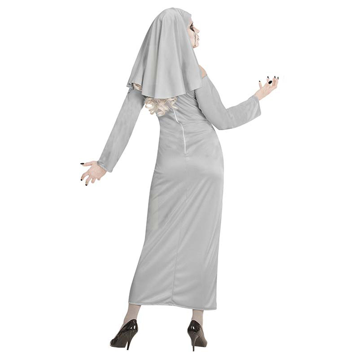 das-kost-mland-damen-lady-nonne-geist-kost-m-grau-gr-l image 2