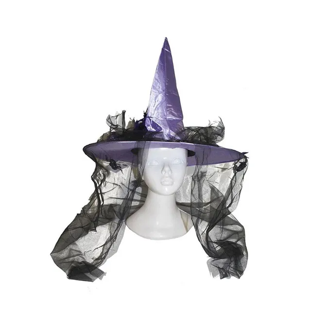 das-kost-mland-hexenhut-lila-t-ll-damen-halloween-hut image 1