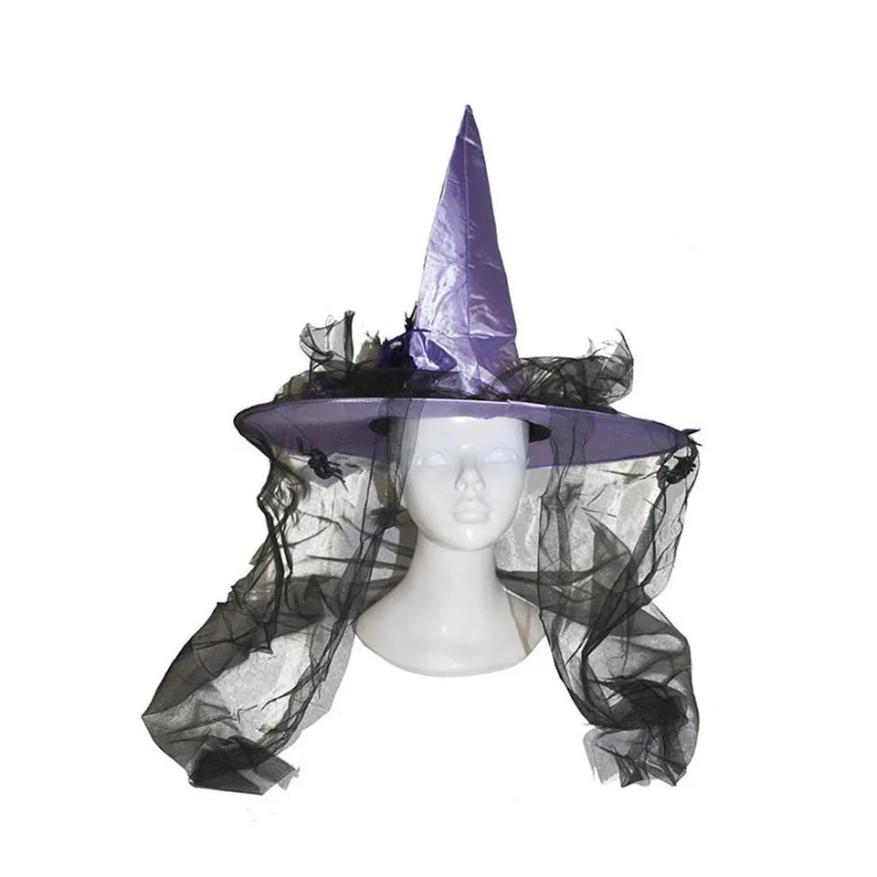 das-kost-mland-hexenhut-lila-t-ll-damen-halloween-hut image 1