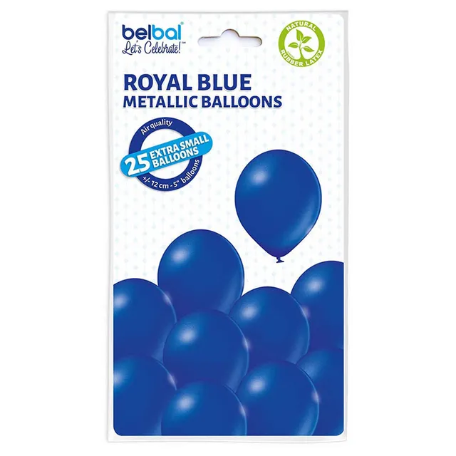 das-kost-mland-dekorationen-luftballons-uni-metallic-12cm-royalblau-25er image 1