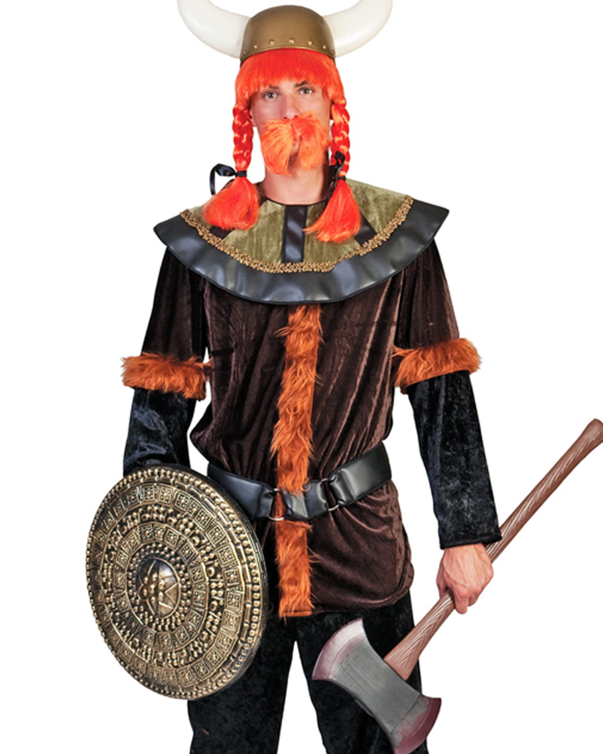 das-kost-mland-herren-wikinger-kost-m-raudur-mit-fell-gr-52-54 image 2