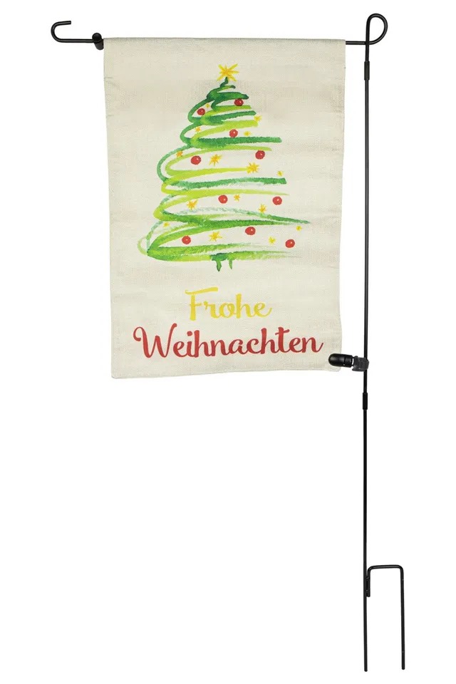 riffelmacher-gartenfahne-weihnachtsbaum-32x45cm-13508 image 1