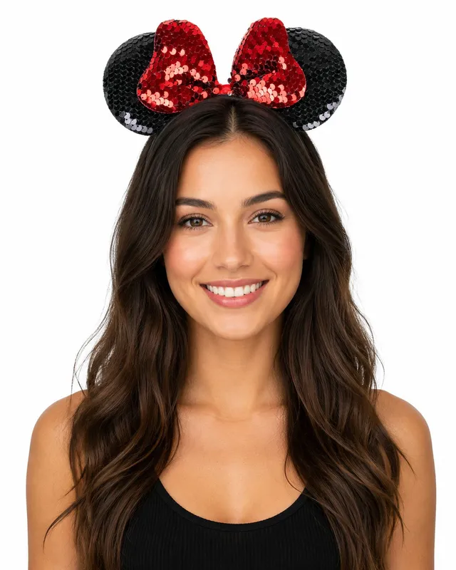 das-kost-mland-haarreif-maus-ohren-pailletten-schwarz-rot image 1