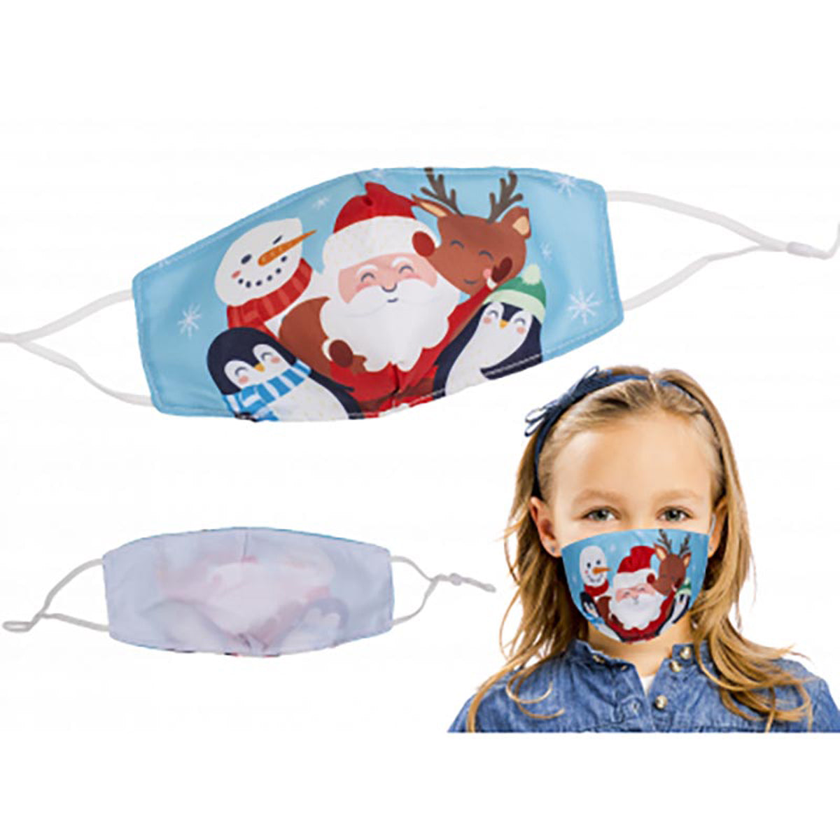 das-kost-mland-accessoires-maske-kinder-jungle-bells-1-stk image 1