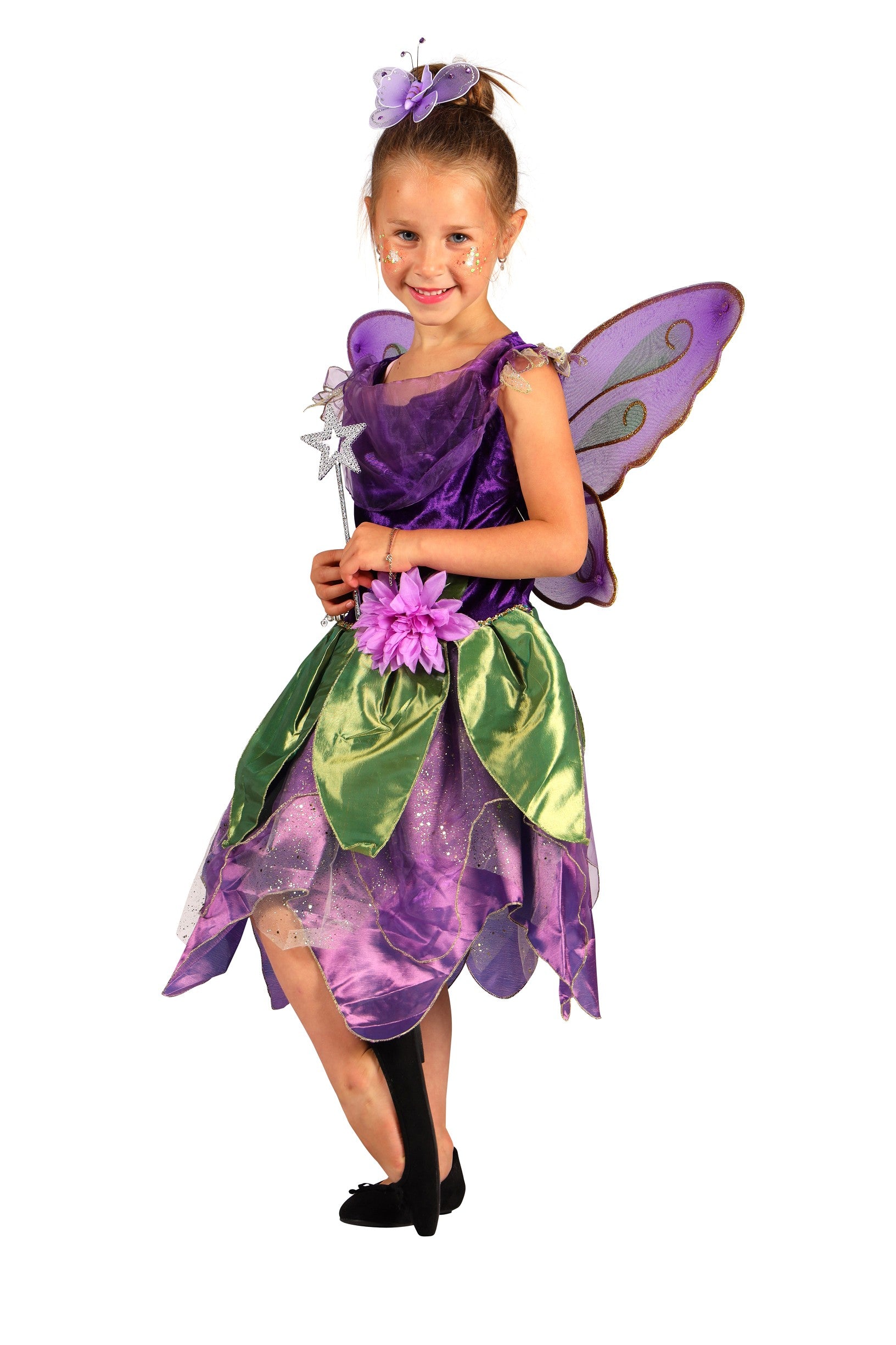 das-kost-mland-m-dchen-feen-kost-m-elfe-leela-lila-116-128 image 3