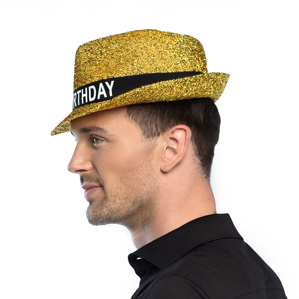 hut-sparkling-happy-birthday-erwachsene-gold image 4