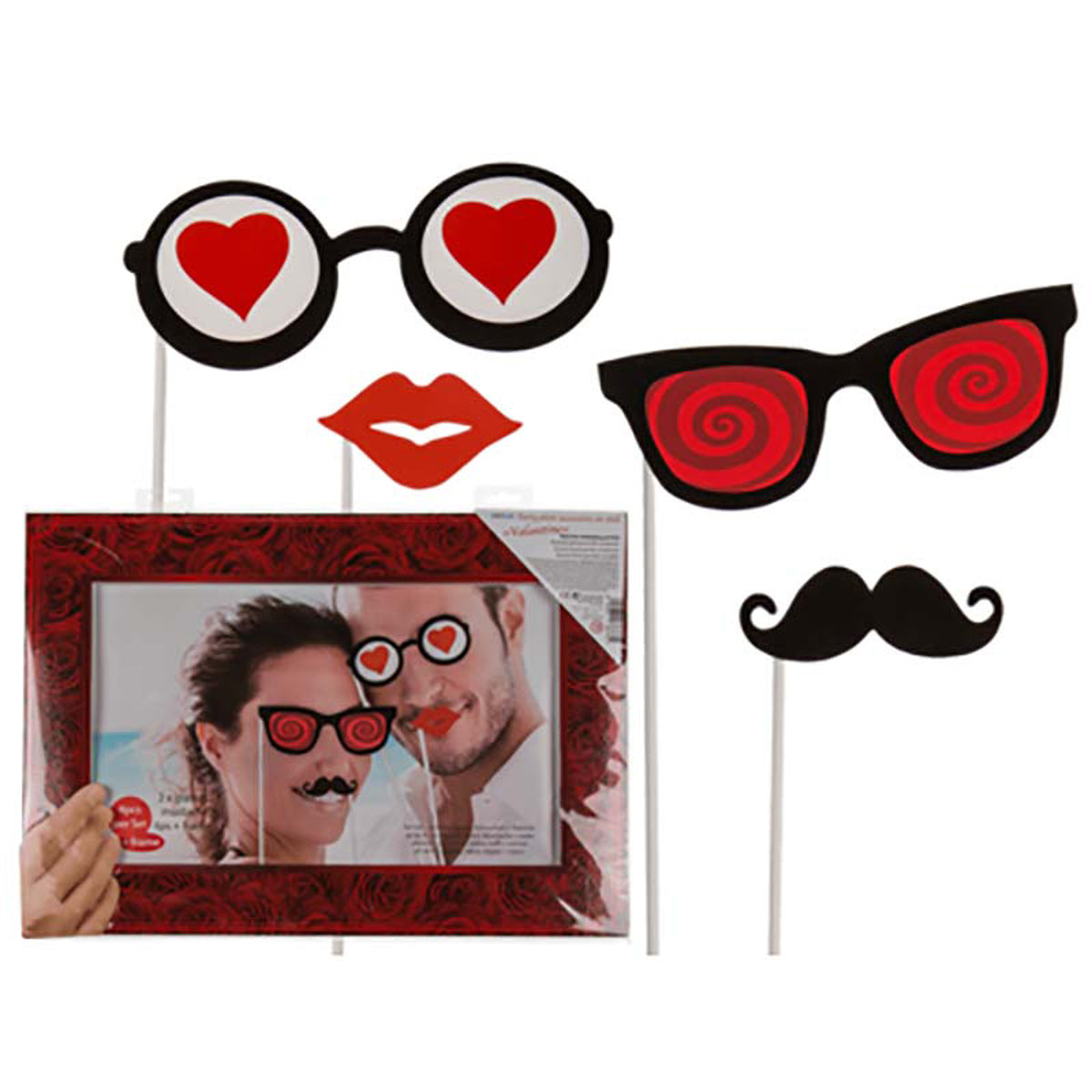 das-kost-mland-valentine-foto-props-4-tlg-herz-party-deko image 1