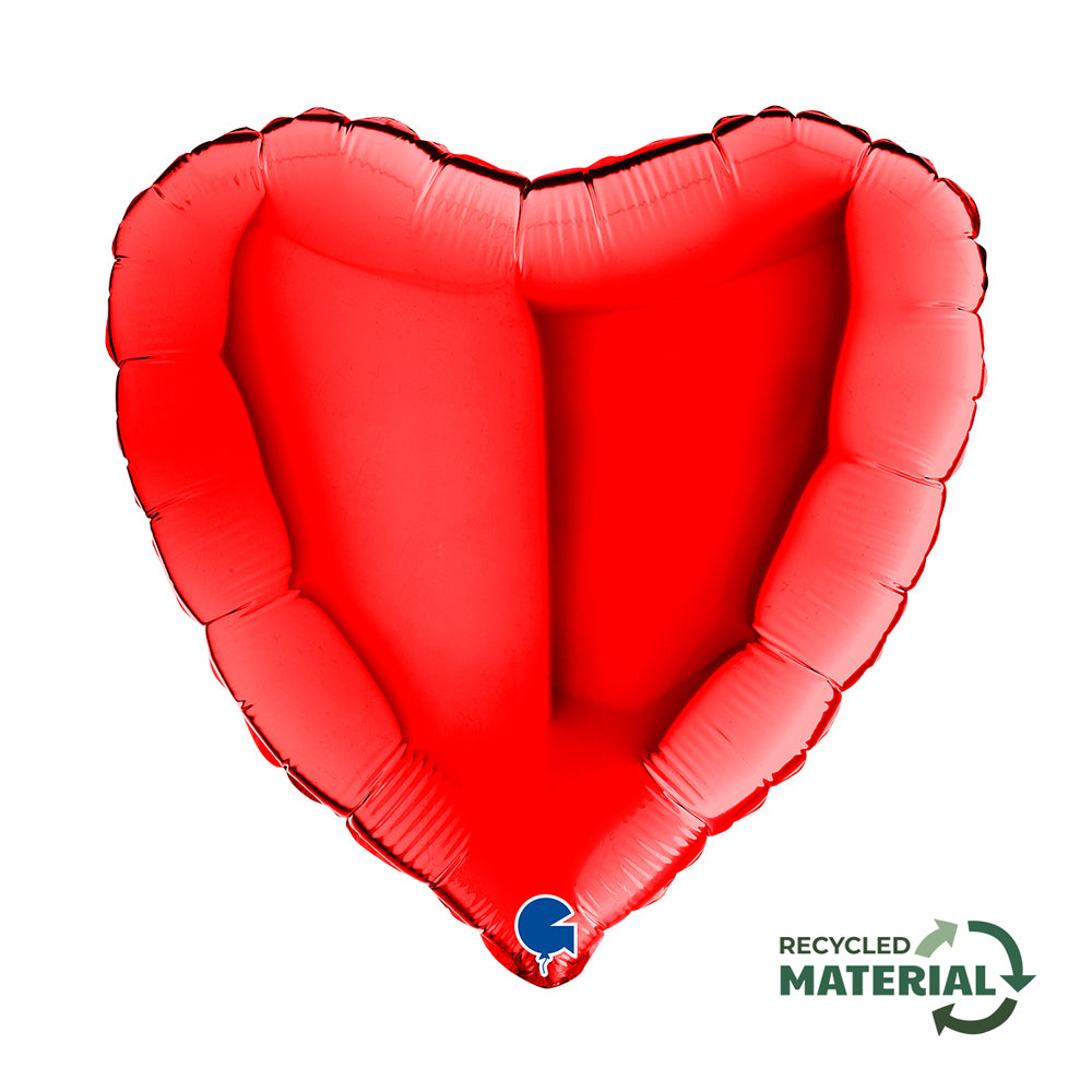 das-kost-mland-herz-folienballon-uni-46cm-rot-helium image 1