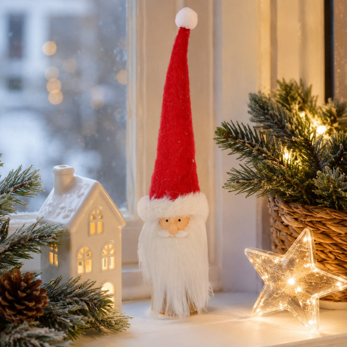 das-kost-mland-dekorationen-weihnachtsmann-dekofigur-holz-25cm image 5