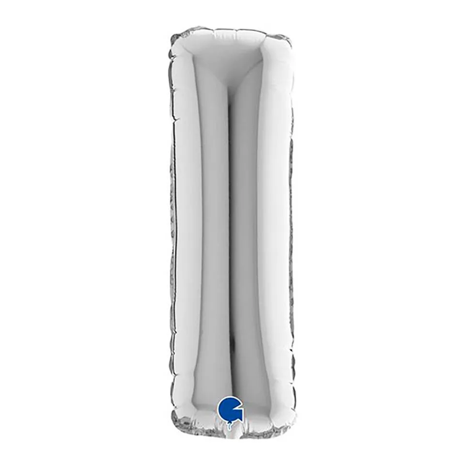 grabo-buchstaben-folienballon-silber-i-36-cm-luft image 1