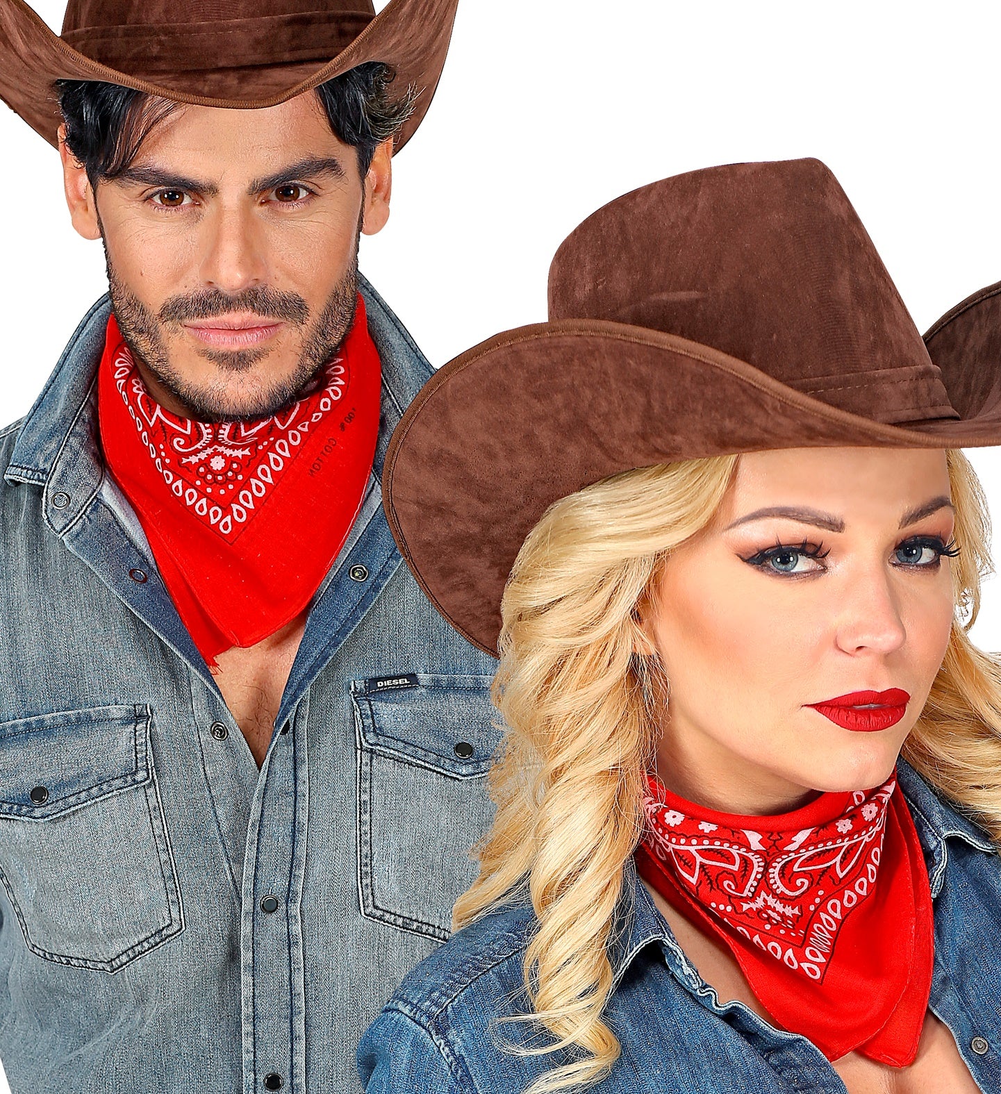 das-kost-mland-accessoires-bandana-halstuch-cowboy-55x55cm-rot image 5