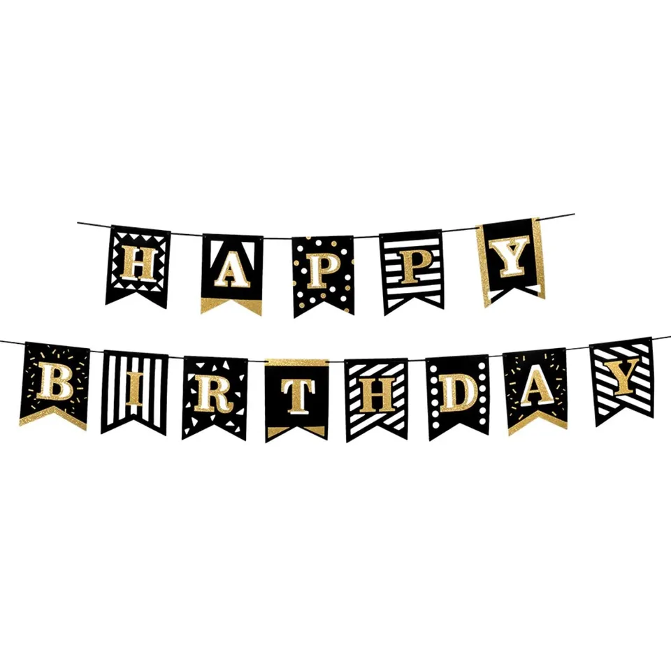 party-time-girlande-happy-birthday-2x2-m-gold image 1