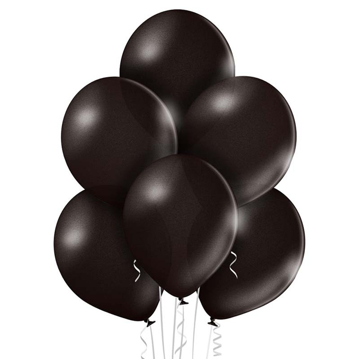 das-kost-mland-dekorationen-luftballon-uni-metallic-30cm-schwarz-25stk image 1