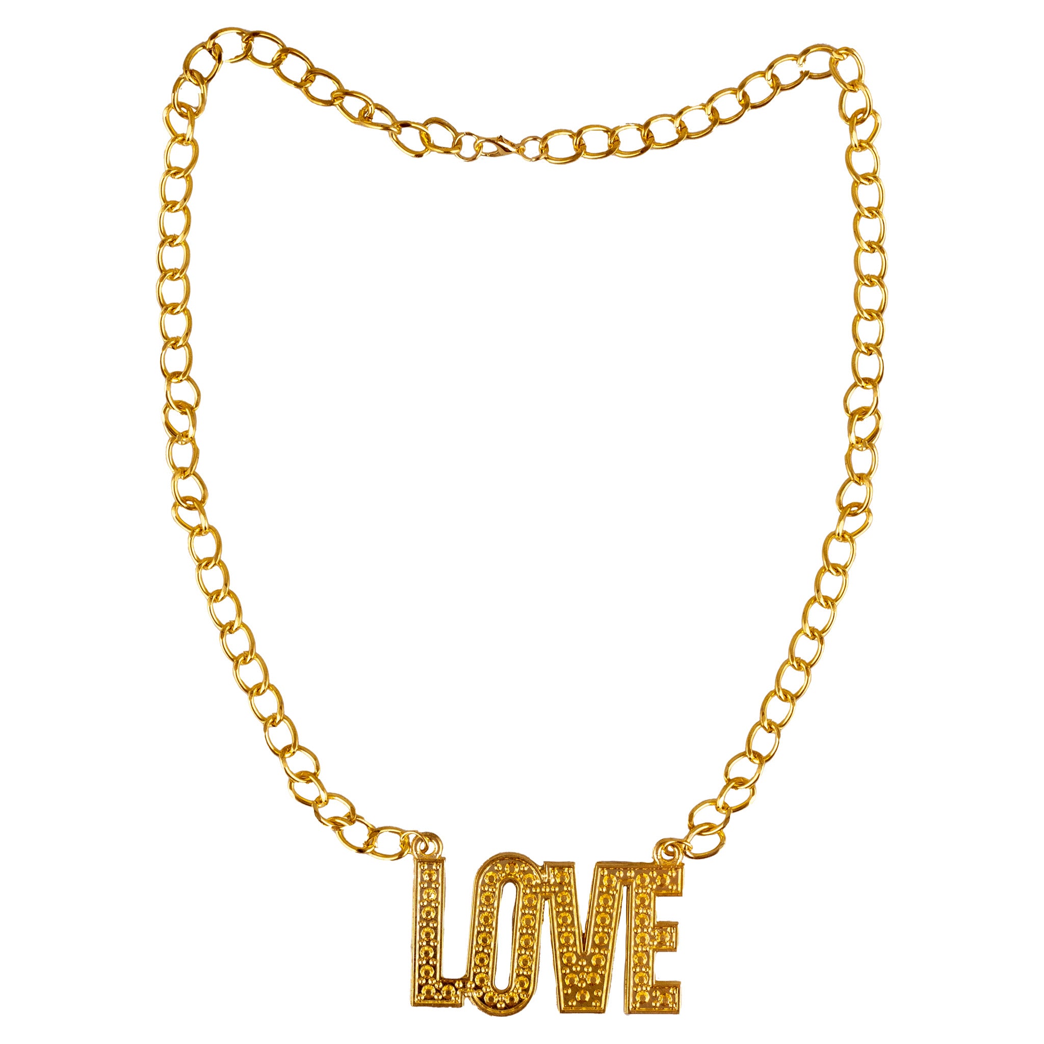 das-kost-mland-accessoires-disco-halskette-love-gold image 1