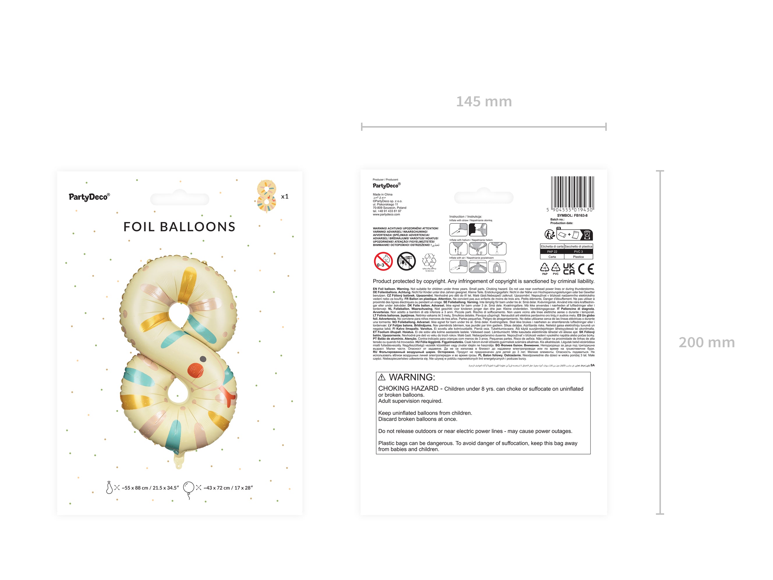 das-kost-mland-xxl-zahlen-folienballon-88-cm-tier-schlange-8 image 2