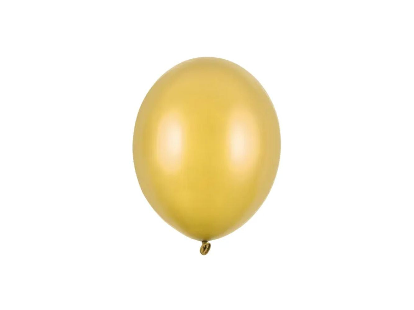 das-kost-mland-deko-100-luftballons-uni-metallic-gold-12-cm-latex image 1