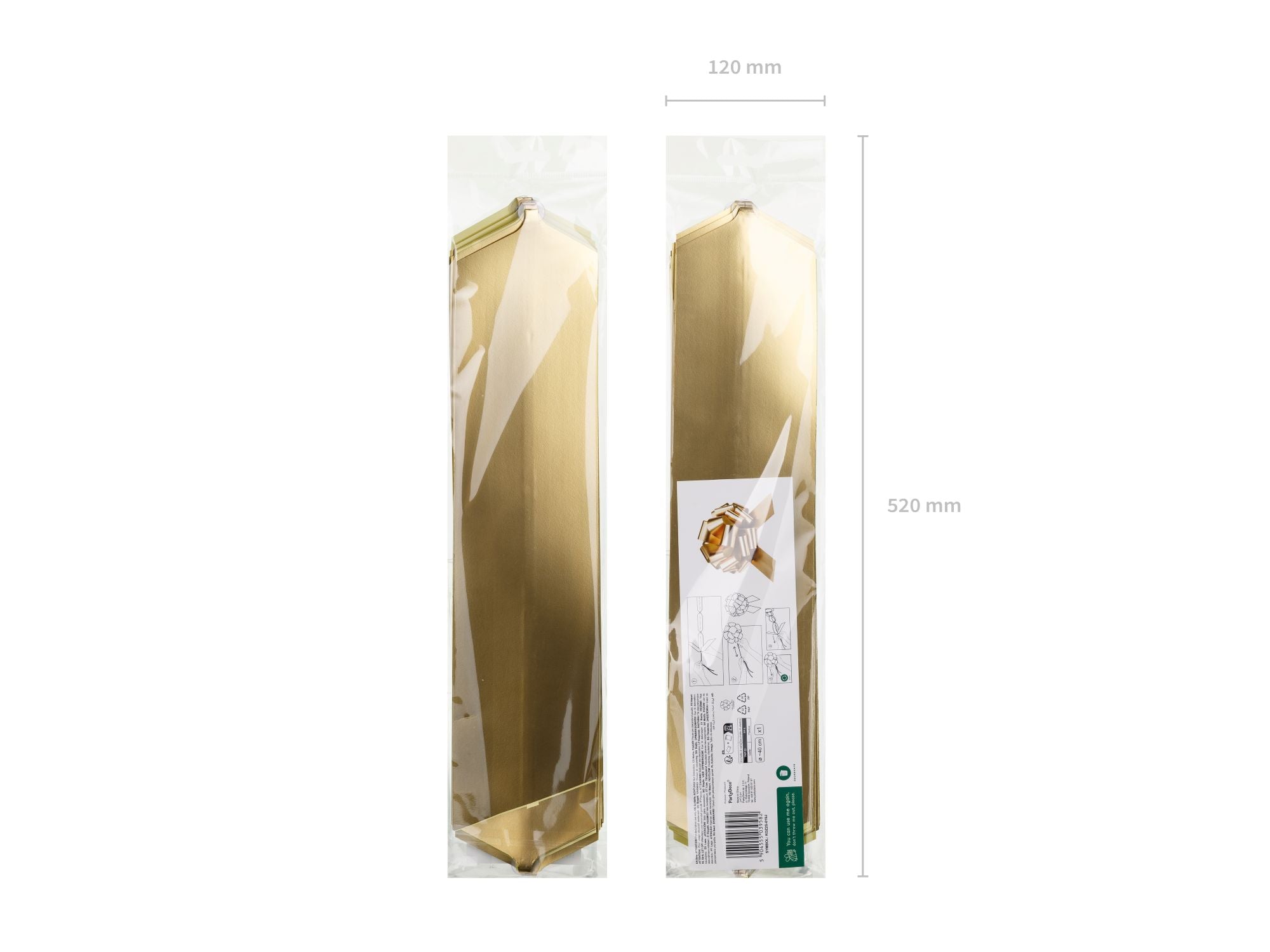 das-kost-mland-dekorationen-dekoschleife-40-cm-hellgold-schleife image 2